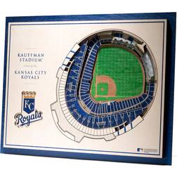 YouTheFan Kansas City Royals 5-Layer 3D StadiumViews Wall Art