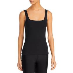 Alo Minimalist Ribbed Tank Top - Black