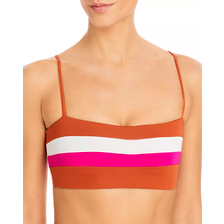 L*Space Rebel Stripe Bikini Top - Amber/Bougainvillea/Cream