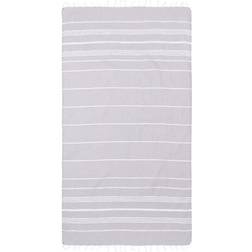 Linum Home Textiles Lucky Pestemal Bath Towel Gray (175.26x96.52cm)