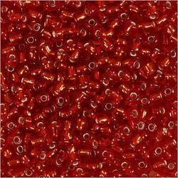 Creativ Company Seed Beads 3 mm Röd Metallic 25 gram