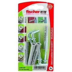 Fischer Universal plug UX 8 x 50 WH K with angle hook