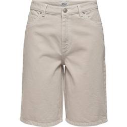 Only Onlsonny HW Wide DNM Shorts - Light Blue Denim