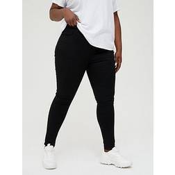 High Rise Super Skinny Jeans - Black/Denim