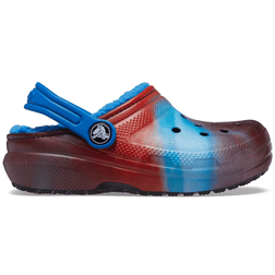 Crocs Kid's Classic Lined Out of This World Clog - Bright Cobalt