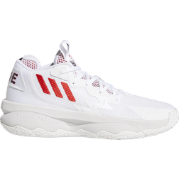 adidas Dame 8 - Cloud White/Vivid Red/Core Black