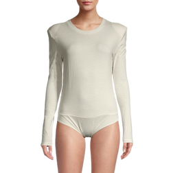 Danielle Bernstein Open-Back Bodysuit - Ivory