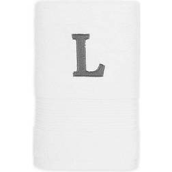 Avanti Monogram Block Letter L Guest Towel White (71.12x40.64)