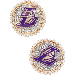 Baublebar La Lakers Stud Earrings - Gold/Transparent/White/Purple