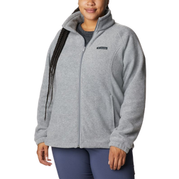 Columbia Women’s Benton Springs Full Zip Plus Size - Light Grey Heather