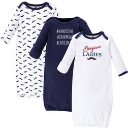 Hudson Baby Gowns 3-Pack - Bonjour (10153639)