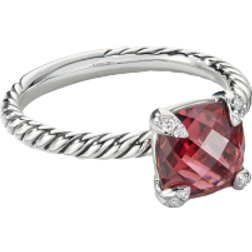 David Yurman Chatelaine Ring - Silver/Garnet/Diamonds