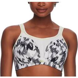 Panache Medium Control Wire-Free Sports Bra - Grey Animal