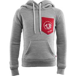 Aclima Junior Fleecewool Hoodie - GreyMélange/ChiliPepper (104232-225)