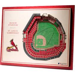 YouTheFan St. Louis Cardinals 5-Layer StadiumViews 3D Wall Art