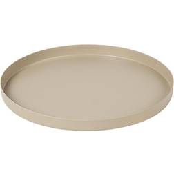 Broste Copenhagen Donna Assiette Décorative Ø 22 cm Rainy Day Light Grey Plateau de service 22cm