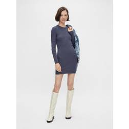 Pieces Crista LS O-Neck Knit Dress Ombre