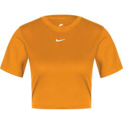 Nike Sportswear Essential Cropped T-shirt Women - Light Curry/White