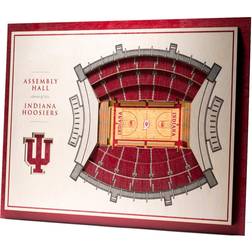 YouTheFan Indiana Hoosiers 5-Layer StadiumViews 3D Wall Art