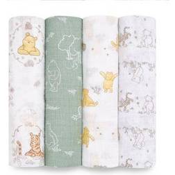 Aden + Anais Disney Boutique Cotton Muslin Swaddle 4-pack Winnie + Friends