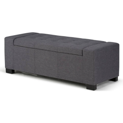 Simpli Home Laredo Fabric Storage Bench 51x17.3"