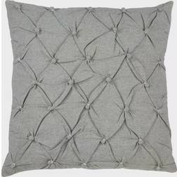 Saro Lifestyle Pintucked Button Complete Decoration Pillows Gray (45.72x45.72)