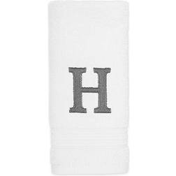 Avanti Monogram Block Letter H Guest Towel White (45.72x27.94)