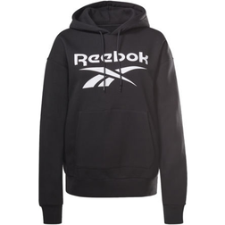 Reebok Women Identity Logo Fleece Pullover Hoodie - Black