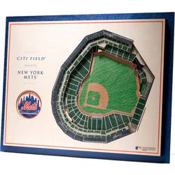 YouTheFan New York Mets 5-Layer 3D StadiumViews Wall Art