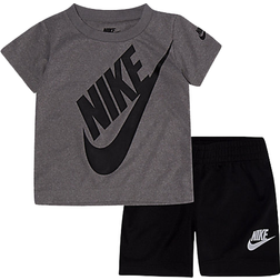 Nike Boy's Dri-Fit T-shirt & Shorts Set - Black/Grey (66F024G-023)