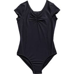 Rainbeau Moves Girl's Princess Seam Cap Sleeve Leotard - Black