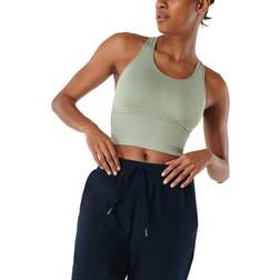 Sweaty Betty Stamina Longline Sports Bra - Mirage Green