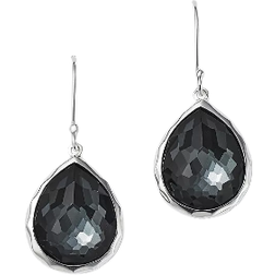 Ippolita Rock Candy Teardrop Earrings - Silver/Black