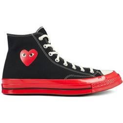 Comme des Garçons x Converse Play Chuck 70 High Top - Black/Red/Egret