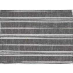 Saro Lifestyle Striped Place Mat Gray (50.8x35.56cm)