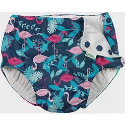 Green Sprouts Flamingos Snap Reusable Swim Diaper - Navy