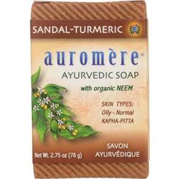 Auromere Sandal-Turmeric Ayurvedic Soap with Organic Neem 78g