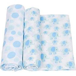 MiracleWear Muslin Swaddle Elephant 2-Pack