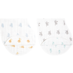 Aden + Anais Organic Cotton Burpy Bibs 2-pack Animal Kingdom