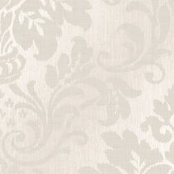 Grandeco A10907 Fabric Wallpaper Taupe Damask