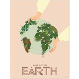 Vissevasse I Love Mother Earth 30x40cm Plakat 30x40cm