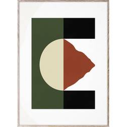 Paper Collective Mountain 30x40 Cm Syrafritt Papper Grön Poster