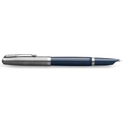Parker 51 Midnight Blue Fountain pen F, black