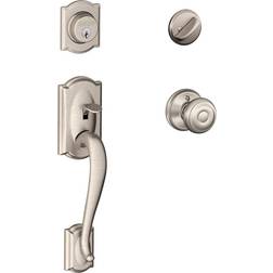 Schlage Camelot Single Cylinder Handleset and Georgian Knob (F60 V CAM 619 GEO)