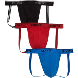 2(X)IST Stretch Jock Strap 3-pack - Scotts Red/Skydiver/Blk