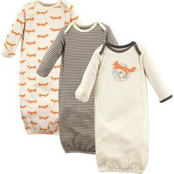 Touched By Nature Organic Cotton Sleep Gown 3-pack - Foxes (10168680)