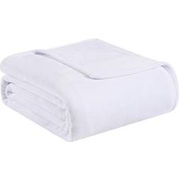 Tommy Bahama Ultra Soft Plush Blankets White (228.6x152.4cm)