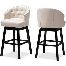 Baxton Studio Theron Bar Stool 106.4cm 2pcs