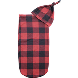 Itzy Ritzy Cutie Cocoon & Hat Set Buffalo Plaid