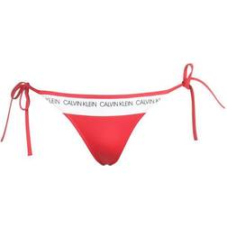 Calvin Klein Logo String Bikini Briefs - Laras Lipstick